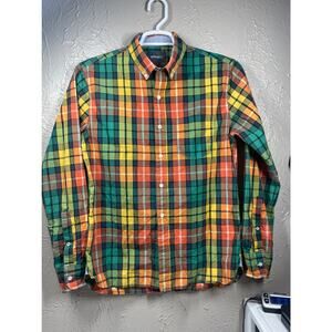 Bonobos mens button down check plaid shirt size medium